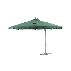 Zielony parasol na wysięgniku t.b.t. do ogrodu lub na taras.