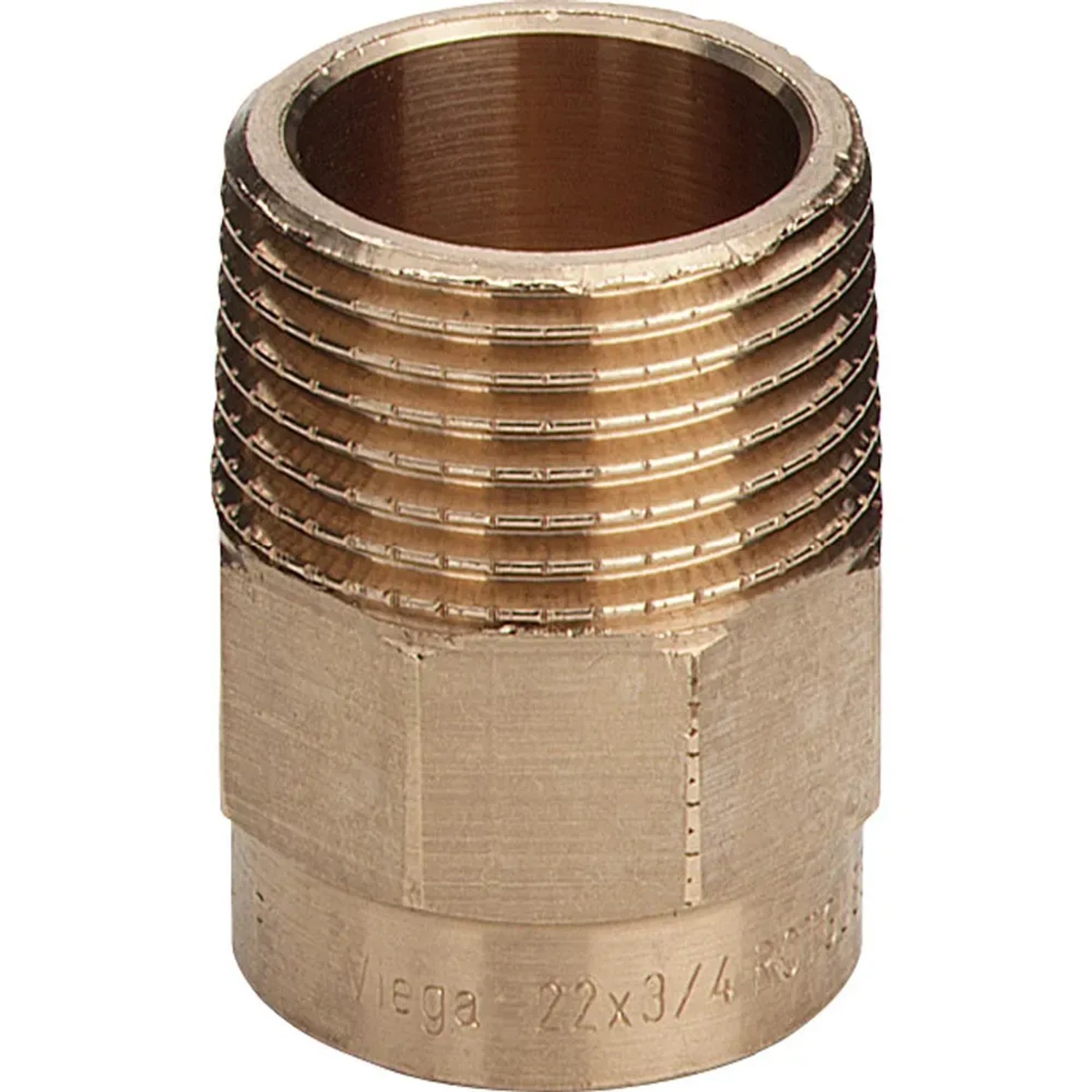 Nypel LW/GZ 28 x 1 miedź