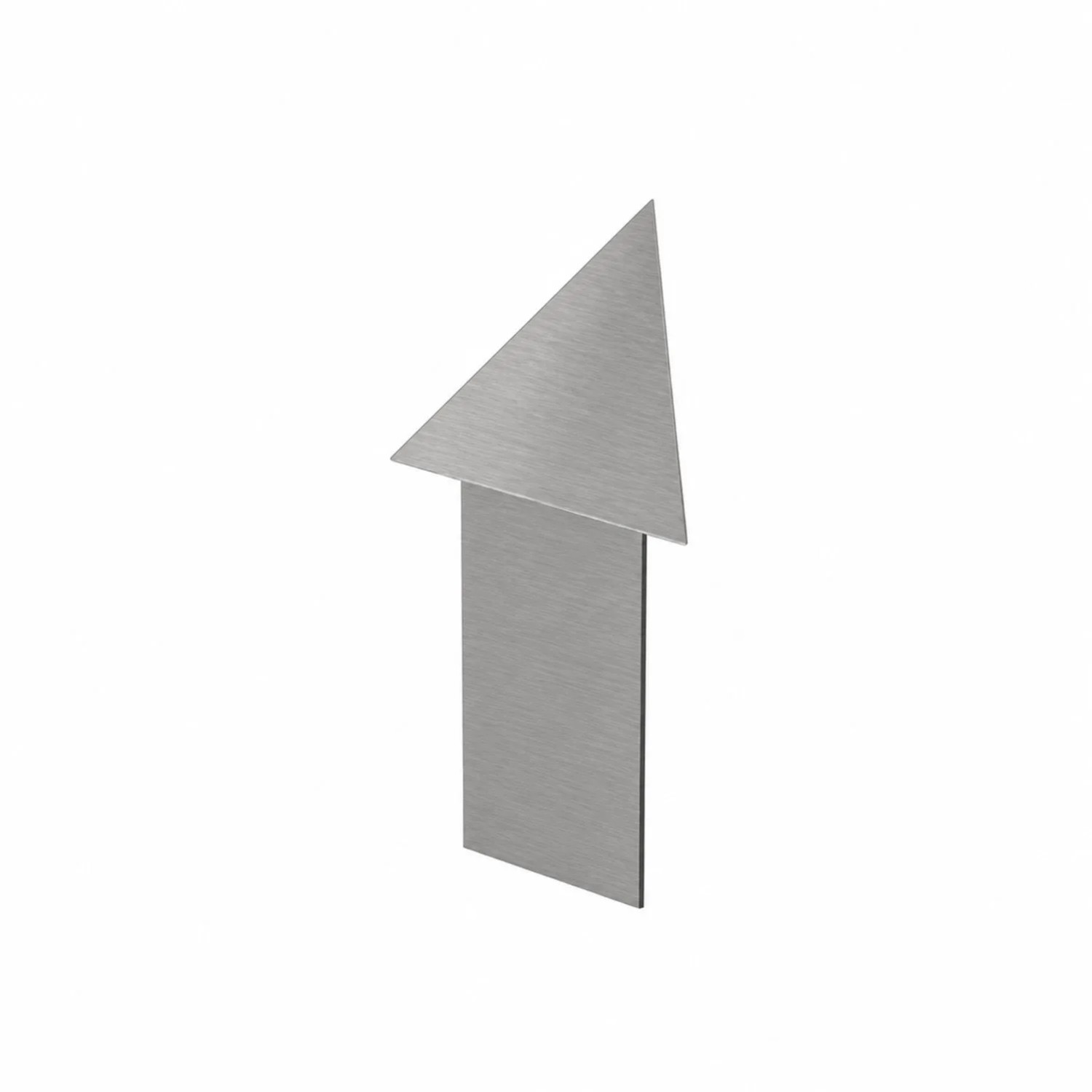 Eviso Narożnik zewnętrzny trójkątny srebrny szczotkowany 10 mm 2 szt.