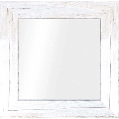 Lustro JYVASKYLA z białą ramą 60 cm x 60 cm