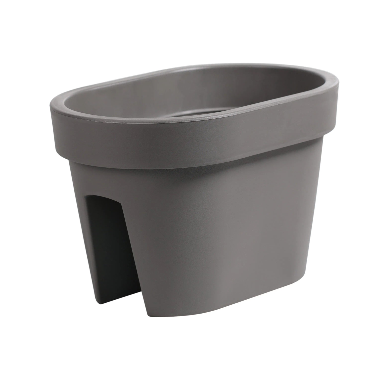 Prosperplast Doniczka na balustradę Lofly Raili 39,6 cm szara 27,3 l