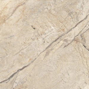 Beżowa płytka podłogowa z efektem marmuru, do użytku wewnętrznego.
