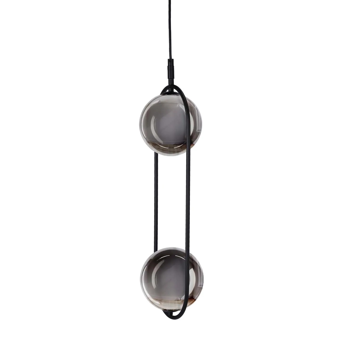 Candellux Lampa wisząca CORDOL 2xG9 28W czarno-grafitowa