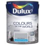 Wiadro z farbą Dulux Colours of the World, odcień Morze Północne, farba lateksowa matowa.
