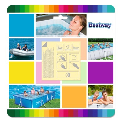Bestway Łatki naprawcze samoprzylepne 6,5 x 6,5 cm - 10 szt.