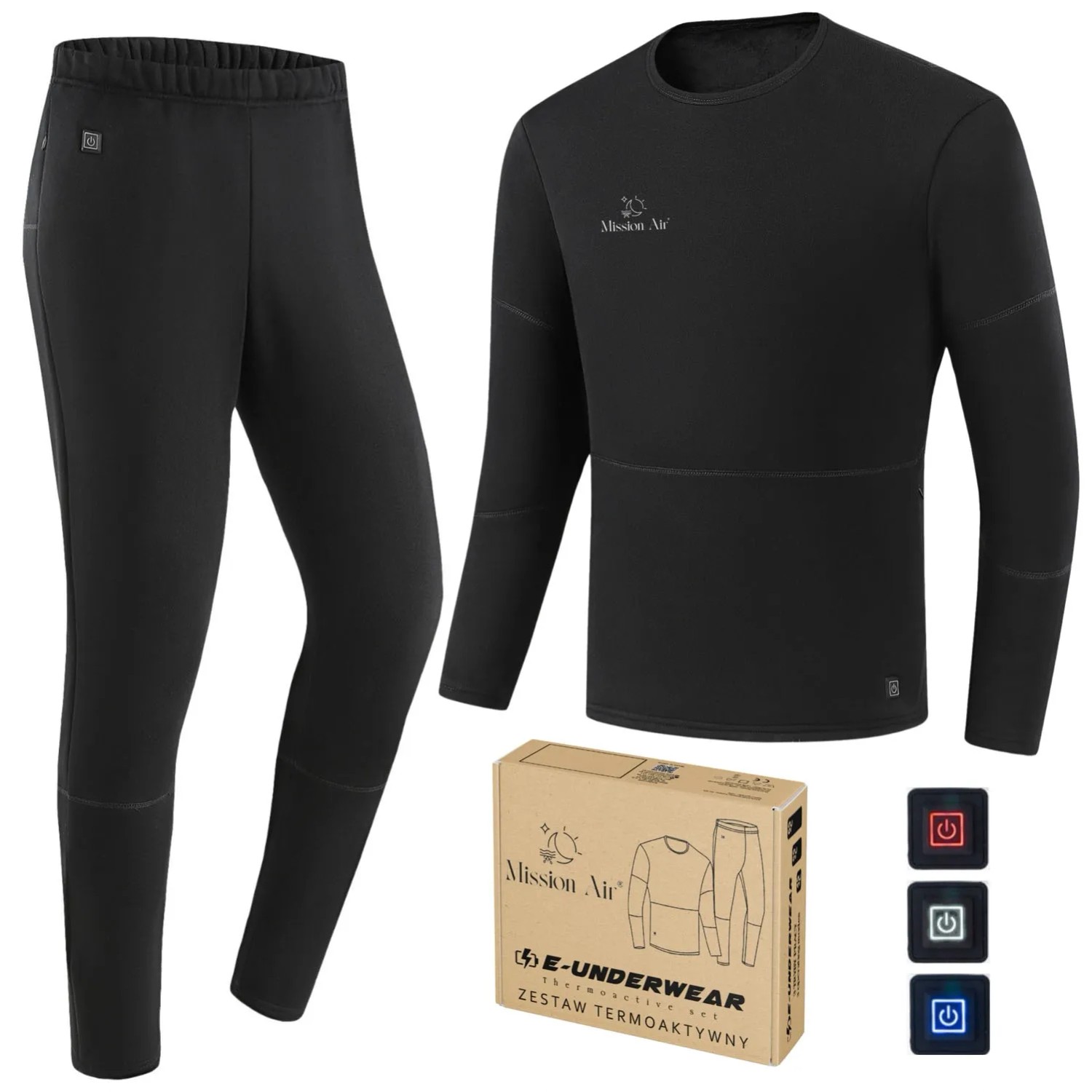 Mission Air Bielizna męska podgrzewana E-UNDERWEAR MAN roz. XL (bez powerbanku)