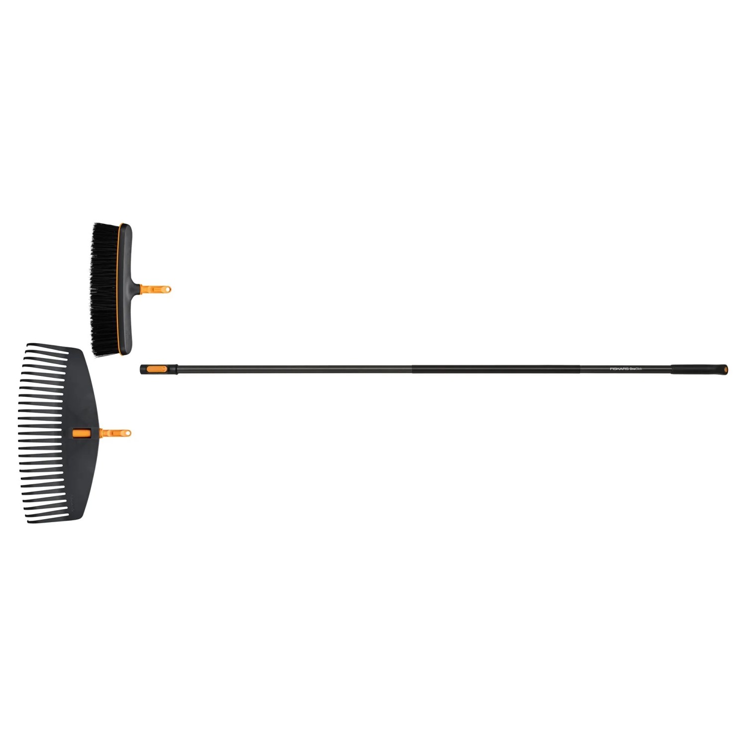 Fiskars Grabie do liści + gleby OneClick zestaw