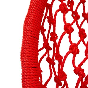 4IQ Wiszący tunel linowy czerwony 90 x 240 x 90 cm