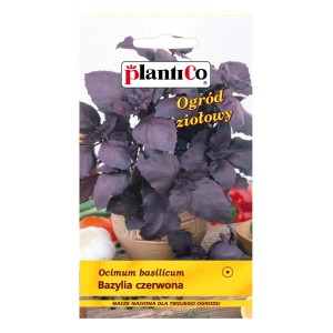 Opakowanie nasion czerwonej bazylii (t.b.t.) do ogrodu ziołowego.