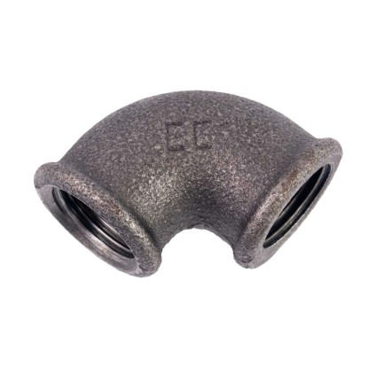 OPAL Kolano nakrętne A1 NR 6 czarne 1" 90 st.