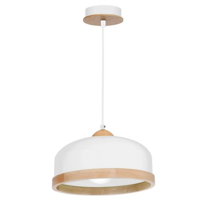 MiLAGRO Lampa wisząca Studio 1x15W LED E27 śr. 32 cm biała