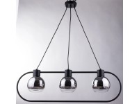 Sigma Lampa wisząca LIND 3xE27 60W czarno-srebrna Sigma Lampa wisząca LIND 3xE27 60W czarno-srebrna