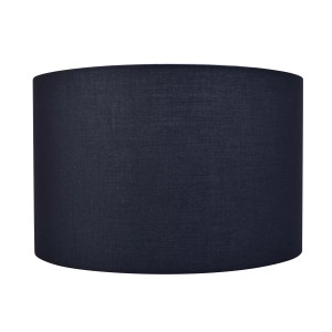 Ciemnoniebieski, cylindryczny abażur do lamp.