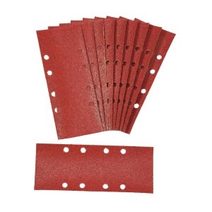 Paski ścierne LUX Classic K80, 93x230mm, perforowane, 10 sztuk do szlifierek oscylacyjnych.