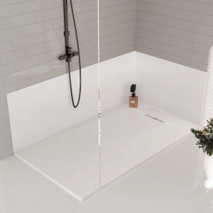 Invena Brodzik Alvero struktura kamienia biały 120x90x2,6 cm