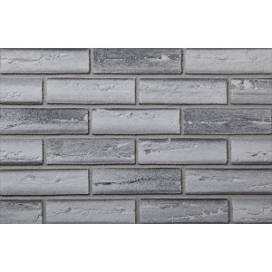 Szare kamienie dekoracyjne t.b.t. imitujące cegłę do wewnątrz i na zewnątrz.