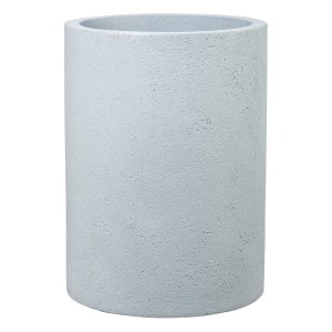 Scheurich Doniczka Riva High, Ø 29 cm, Stony Grey, wygląd betonu, cylindryczny kształt.