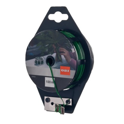 Drut wiązałkowy płaski zielony 0,4 mm x 100 m