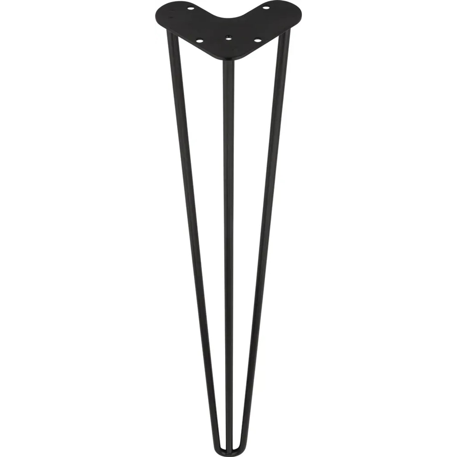 Noga meblowa metalowa czarna 71 cm