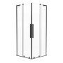 Durasan Kabina Kwadratowa Home bez brodzika 90 x 90 x 200 Gun Metal