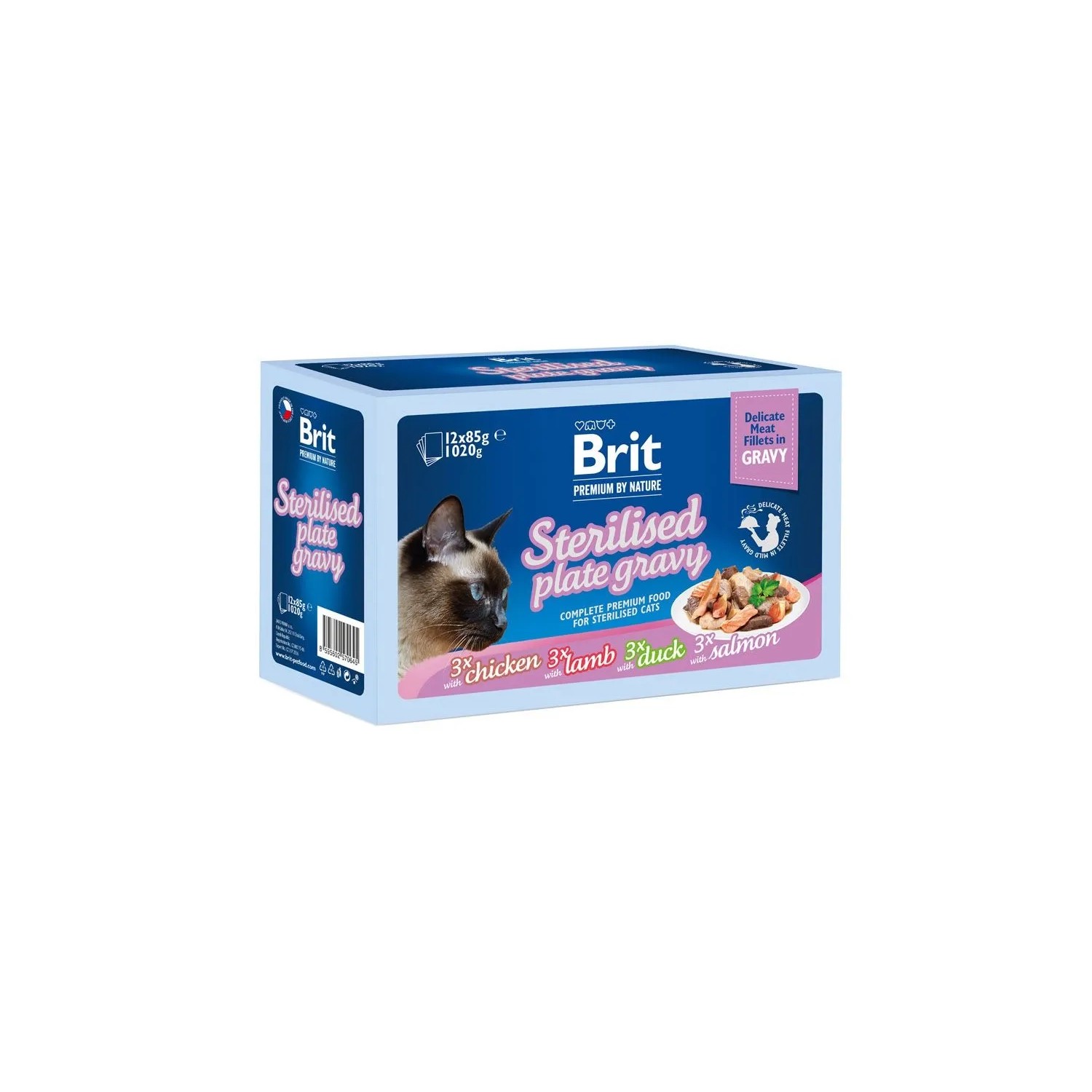 Brit Premium by Nature Pouch Gravy Sterilised Mokra karma dla kotów 12x85 g