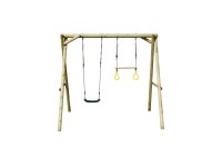 Huśtawka z siedziskiem i trapezem - 250 x 220 cm, wys. 225 cm Huśtawka z siedziskiem i trapezem - 250 x 220 cm, wys. 225 cm