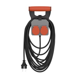 Düwi Przedłużacz Heavy Duty Power Handle 2-gniazdowy 2P+Z 3x1,5 mm2 czarny 10 m