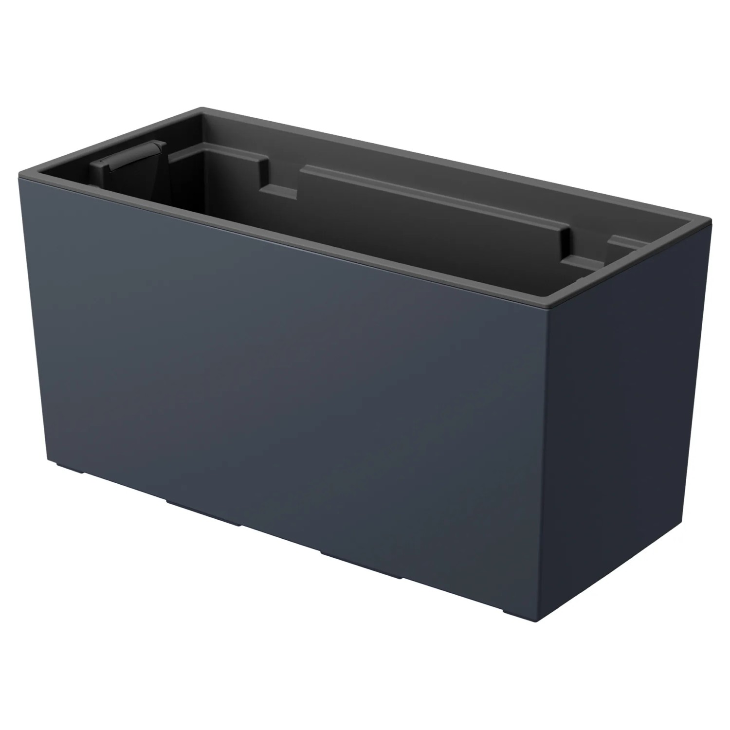 Fioriera Da Balcone Plastic Forte Con Supporto In Metallo E Sottovaso - 40 Cm, 8 Litri, Marrone - 4