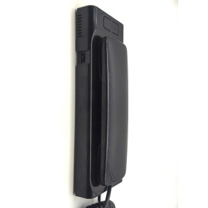 Czarny zestaw telefoniczny t.b.t. do montażu na ścianie, kategoria Domofony.