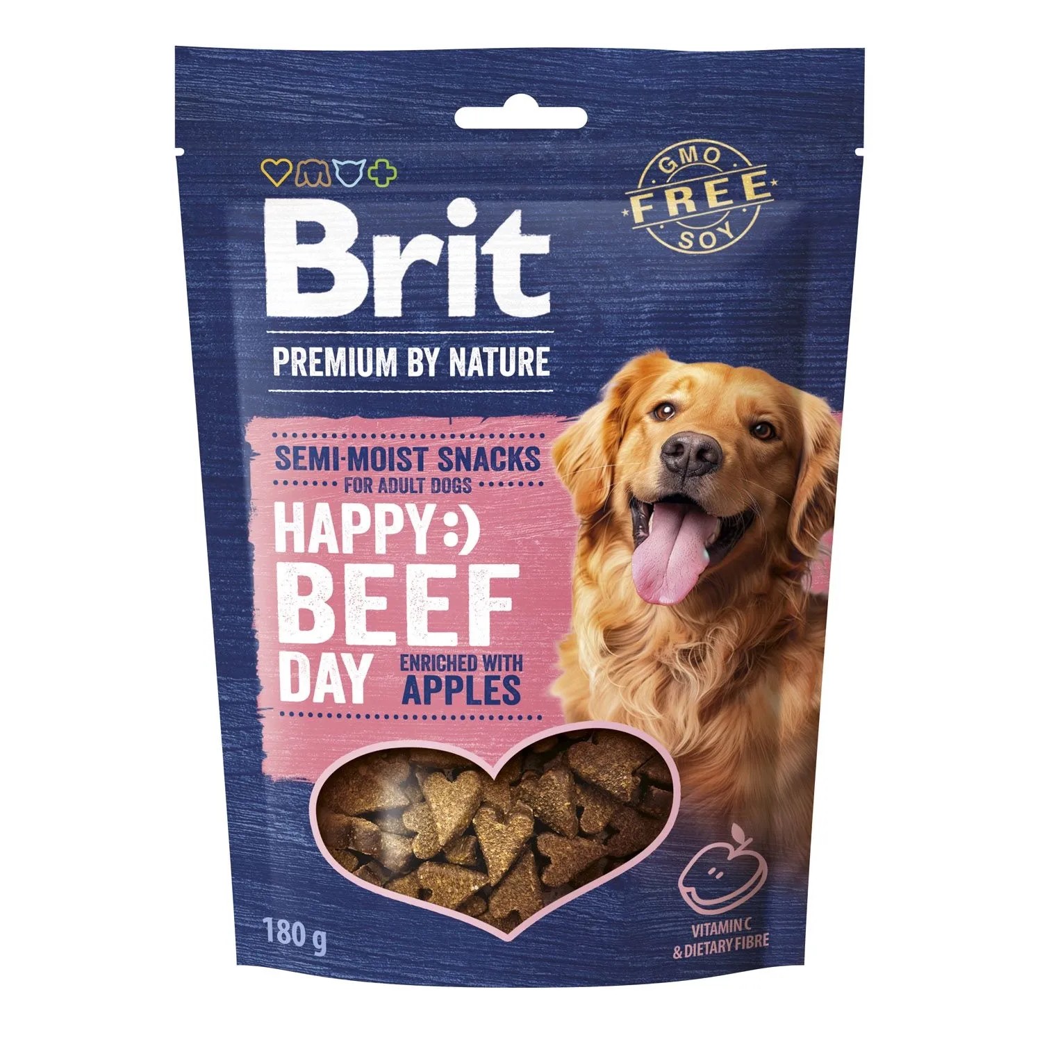 Brit Premium by Nature Snack Przysmak dla psów, z wołowiną i jabłkami 180 g