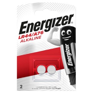 Energizer A76/LR44 Baterie alkaliczne guzikowe, 1.5V, 2 sztuki do urządzeń elektronicznych.