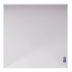 Kwadratowa, biała lampa sufitowa t.b.t. Lustra.