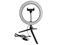 Goldlux Lampa LED SELFIE USB 10W 2700/4000/6500K 240lm śr. 26cm