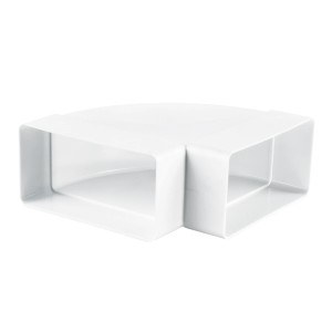 Biały trójnik do kanałów i złączek.