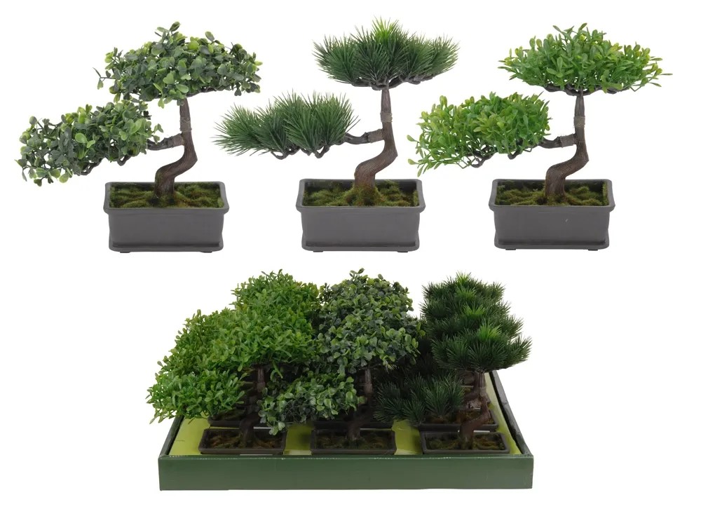 Drzewko sztuczne bonsai mix wys.22cm