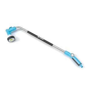 Pistolet ogrodowy t.b.t. z teleskopowym uchwytem, niebiesko-czarny.