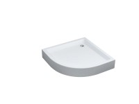 Schedpol Brodzik półokrągły Grote 90 biały 90x90x16 Schedpol Brodzik półokrągły Grote 90 biały 90x90x16