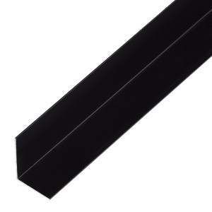 Czarny profil kątowy aluminiowy Alberts, 30x30x2000 mm.