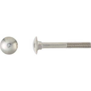 Śruba zamkowa LUX M5 x 50 mm stal nierdzewna pełny gwint 50 sztuk