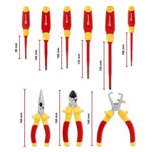Einhell Wkład piankowy z zestawem narzędzi VDE do walizki E-CASE - 9 cz.