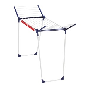 Suszarka na pranie Leifheit Pegasus 150 Solid Slim, wąska suszarka skrzydłowa o długości suszenia 15 m.