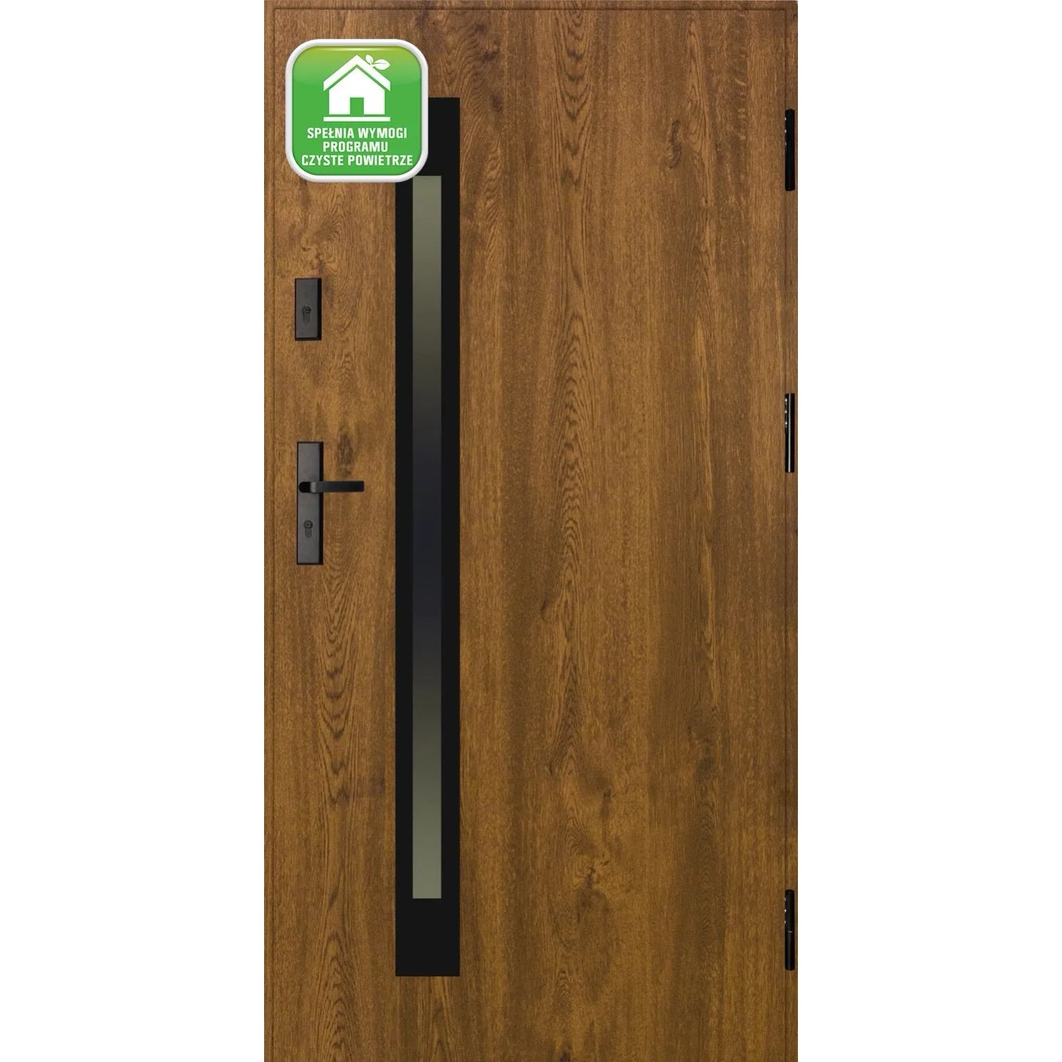 Splendoor Drzwi zewnętrzne Vitra Orzech 90P otwierane na zewn. 103x208