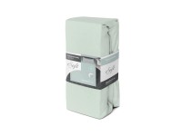 Prześcieradło bawełniane 220 x 200 cm + 25 cm JERSEY z gumką jasnoniebieskie