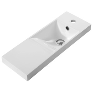 t.b.t. umywalka ceramiczna, umywalka nablatowa w kolorze białym.