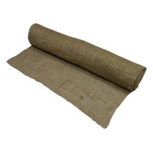Rolka tkaniny jutowej, brązowa, jako pomoc ogrodnicza