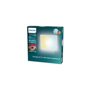 Philips Plafon LED VALEN z pilotem 17W 2200-6500K 2050lm 39,5x39,5 cm czarny