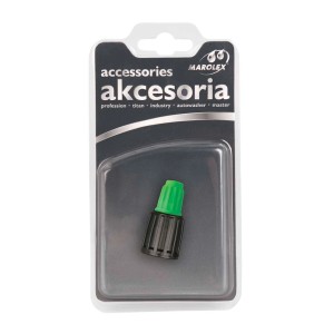 Część zamienna do opryskiwaczy: dysza t.b.t., zielono-czarna.