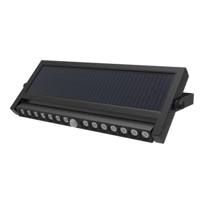 Germina Lampa solarowa SOLIS 2.0 z czujnikiem 6500K 500lm IP54 czarna