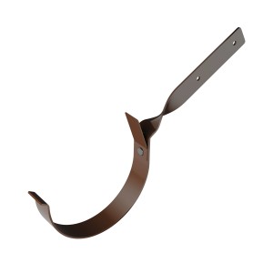 Brązowy plastikowy wspornik rynny dachowej