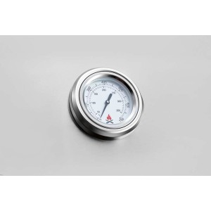 Zbliżenie termometru grilla gazowego t.b.t.